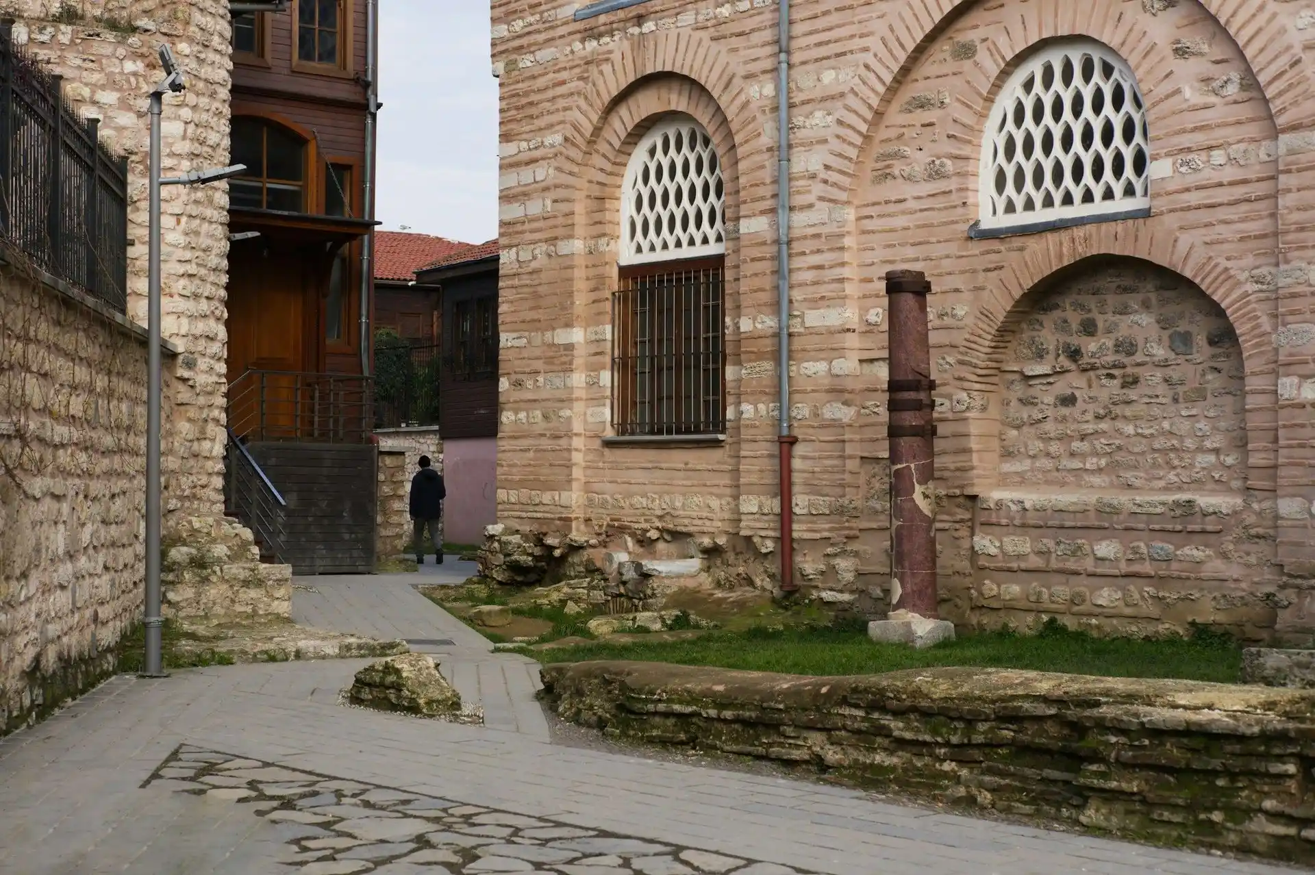 An old stone street in Sultanahmet on the way to the Basilica Cistern entrance
